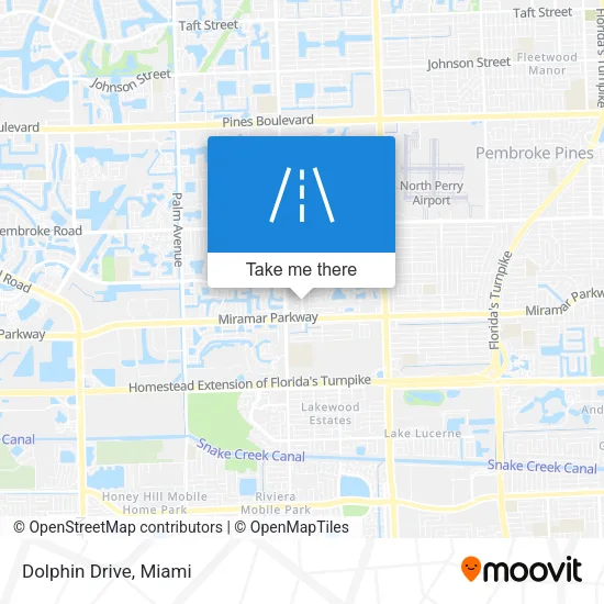 Dolphin Drive map
