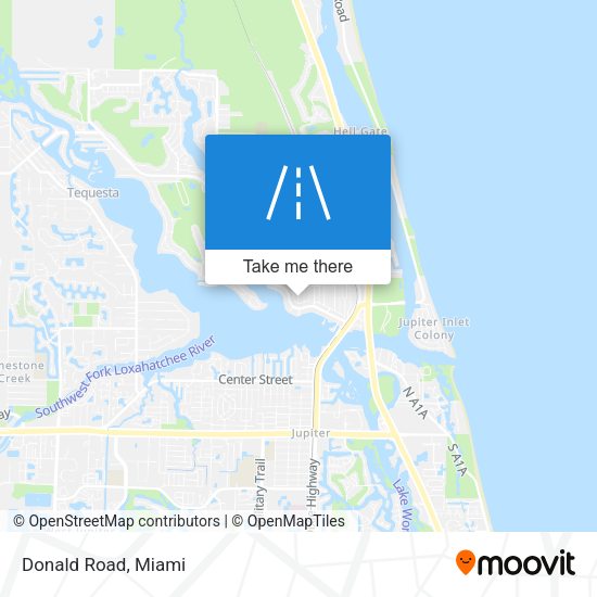 Mapa de Donald Road