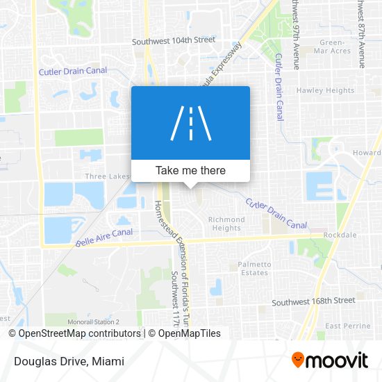 Mapa de Douglas Drive