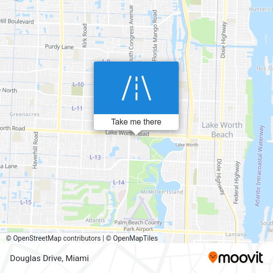 Mapa de Douglas Drive
