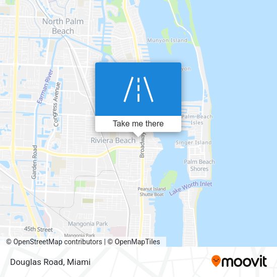 Mapa de Douglas Road