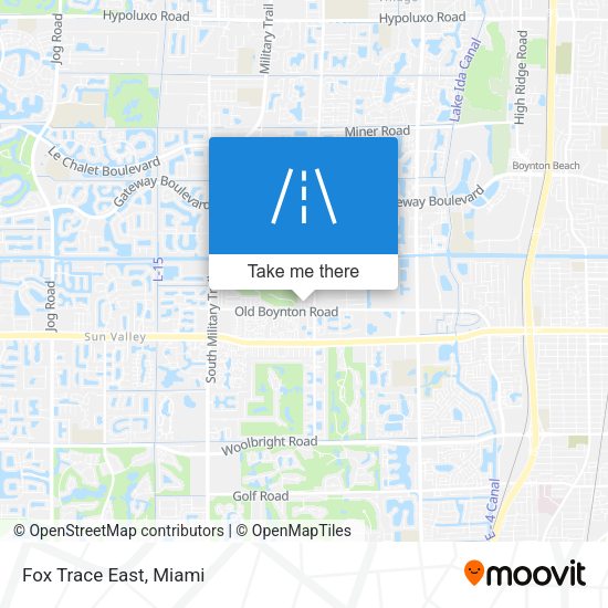 Mapa de Fox Trace East