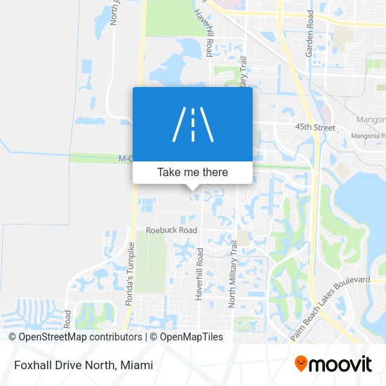 Mapa de Foxhall Drive North