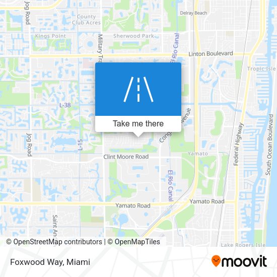 Mapa de Foxwood Way