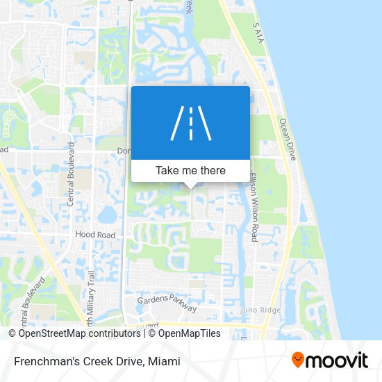Mapa de Frenchman's Creek Drive