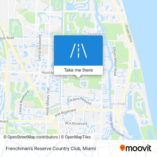 Frenchman's Reserve Country Club map