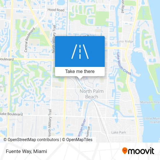 Fuente Way map