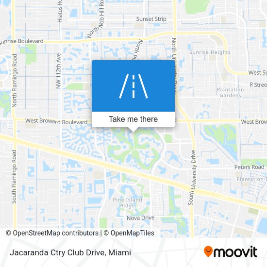 Jacaranda Ctry Club Drive map