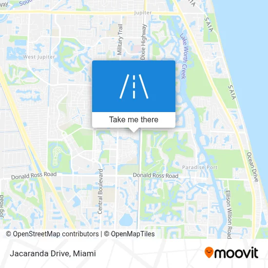 Jacaranda Drive map