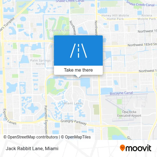 Jack Rabbit Lane map