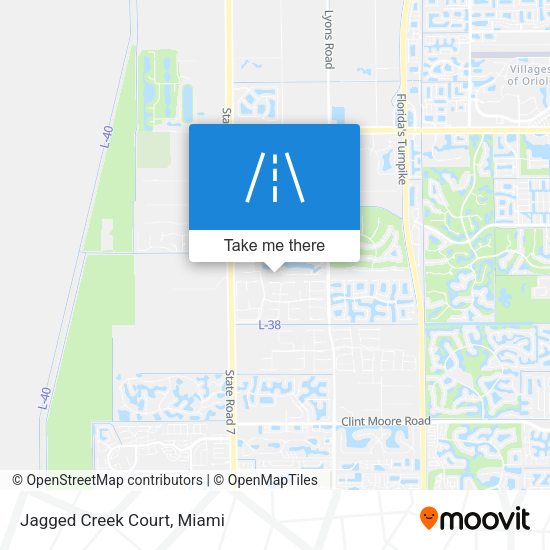 Mapa de Jagged Creek Court