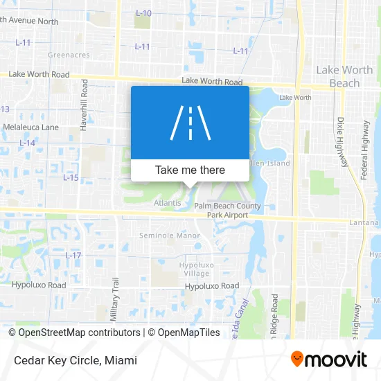 Cedar Key Circle map