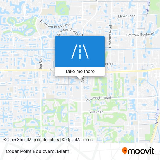 Cedar Point Boulevard map