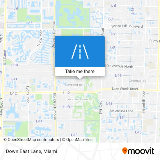 Down East Lane map