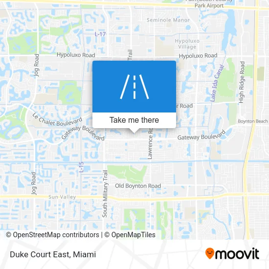Duke Court East map