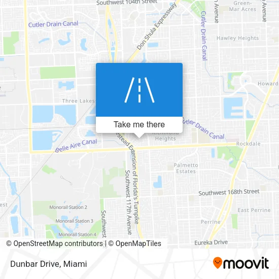 Dunbar Drive map