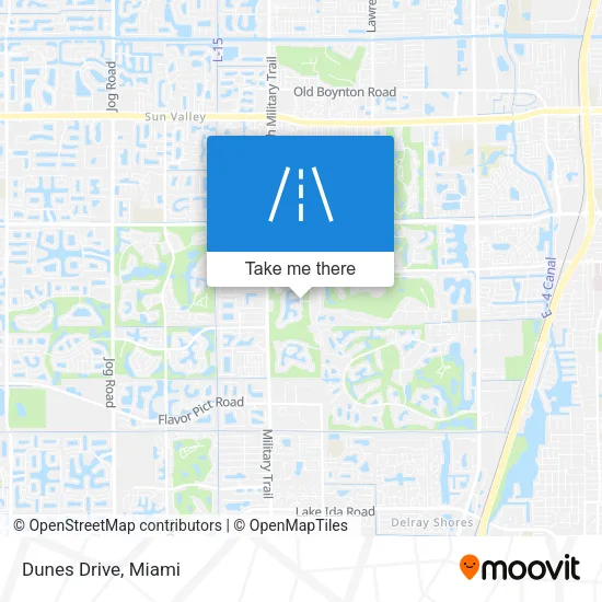 Dunes Drive map