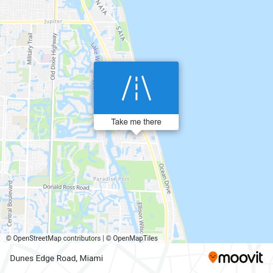 Mapa de Dunes Edge Road