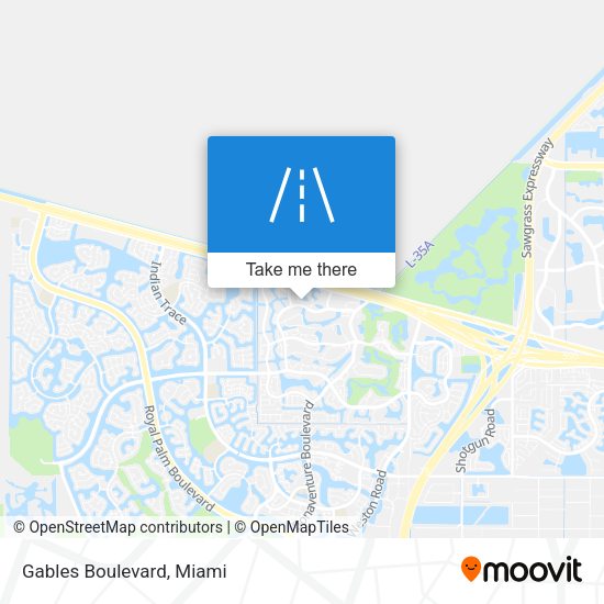 Mapa de Gables Boulevard