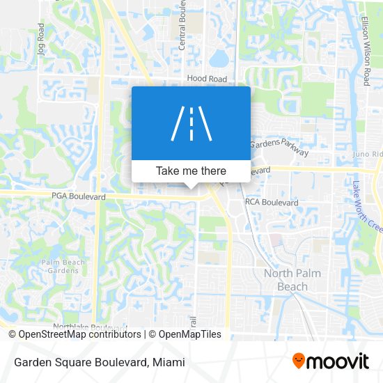 Mapa de Garden Square Boulevard