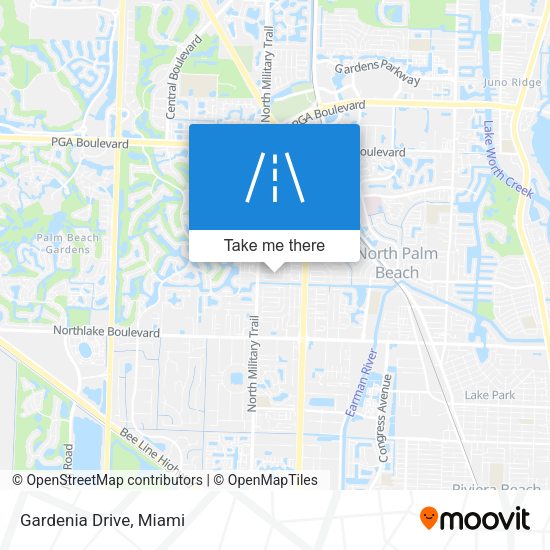 Mapa de Gardenia Drive
