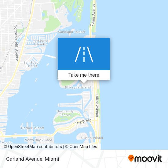 Mapa de Garland Avenue
