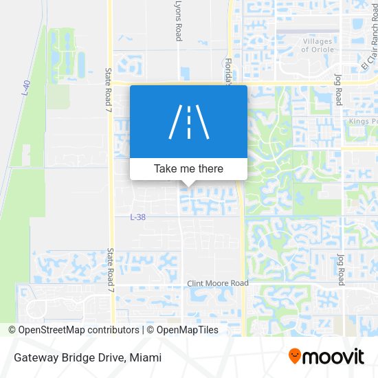 Mapa de Gateway Bridge Drive