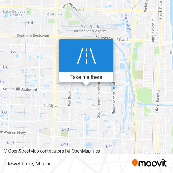 Mapa de Jewel Lane