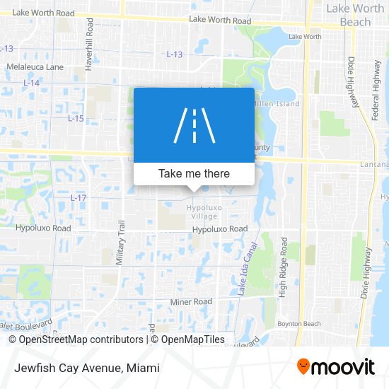 Mapa de Jewfish Cay Avenue