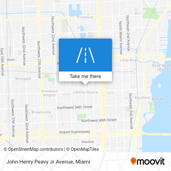 John Henry Peavy Jr Avenue map