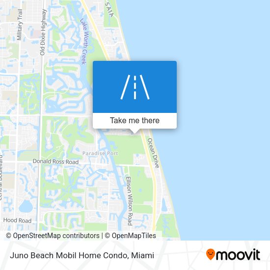 Juno Beach Mobil Home Condo map