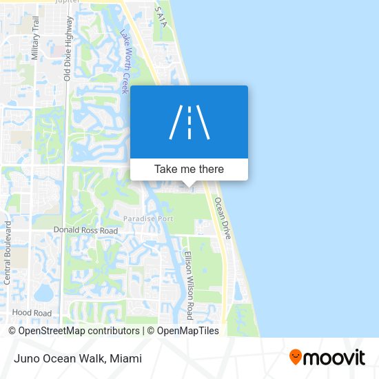 Juno Ocean Walk map