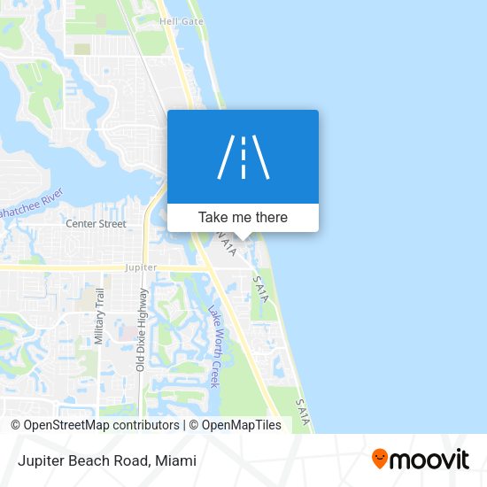 Jupiter Beach Road map