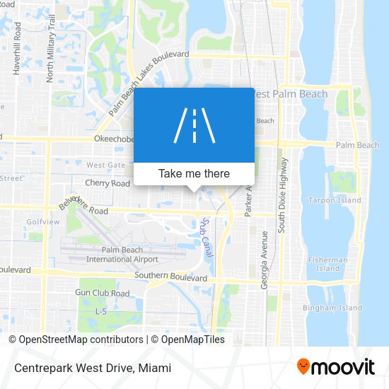 Mapa de Centrepark West Drive