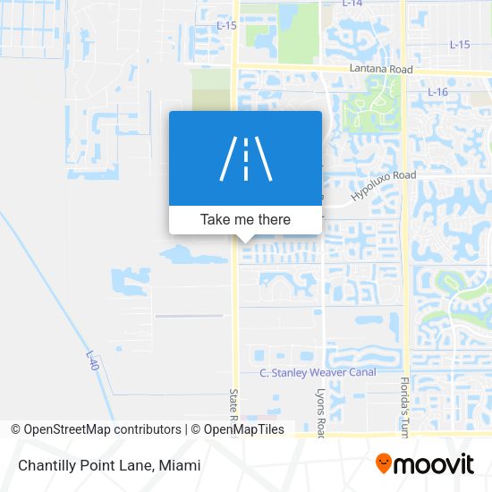 Chantilly Point Lane map