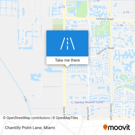 Chantilly Point Lane map