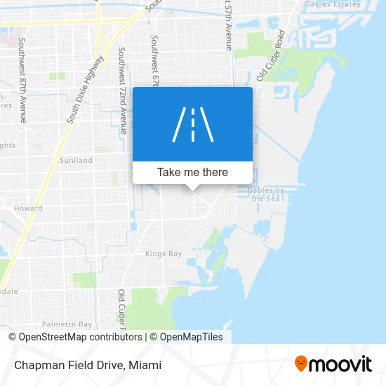 Chapman Field Drive map