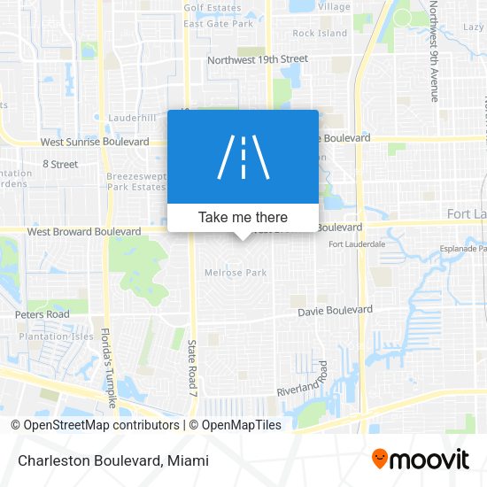 Mapa de Charleston Boulevard