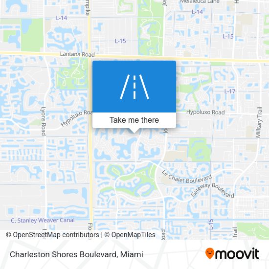 Mapa de Charleston Shores Boulevard