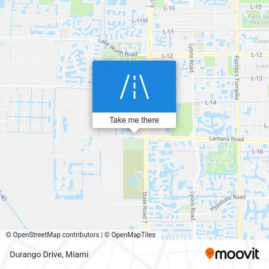 Durango Drive map