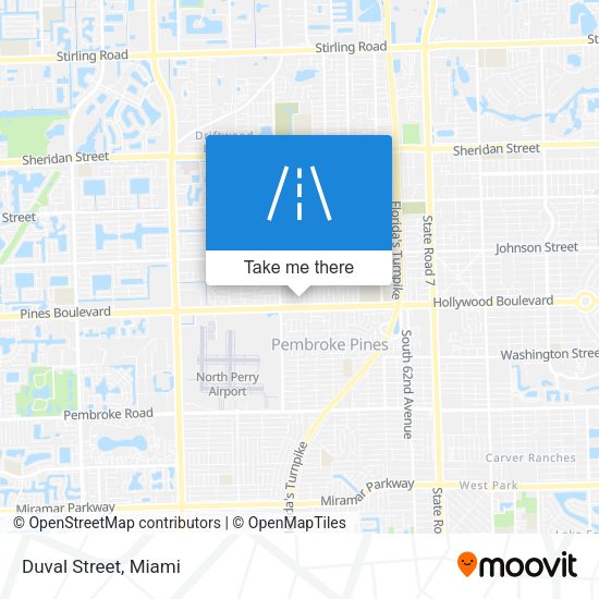 Duval Street map