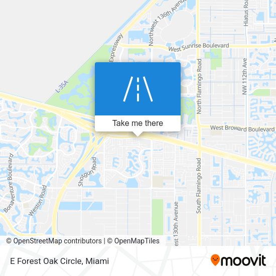Mapa de E Forest Oak Circle