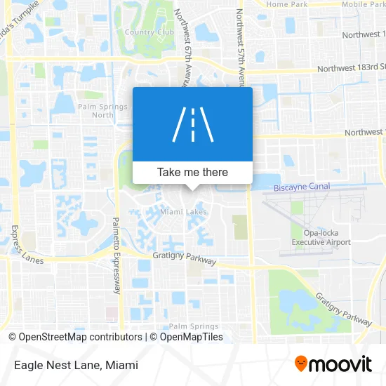 Eagle Nest Lane map