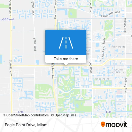 Eagle Point Drive map