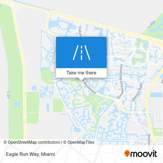 Eagle Run Way map