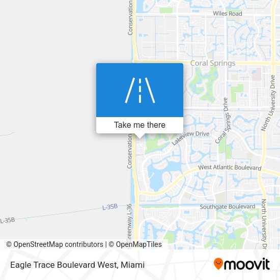 Eagle Trace Boulevard West map
