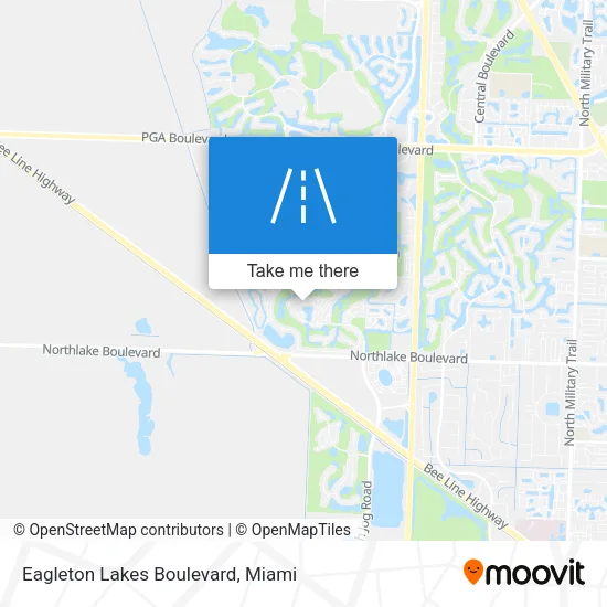 Eagleton Lakes Boulevard map