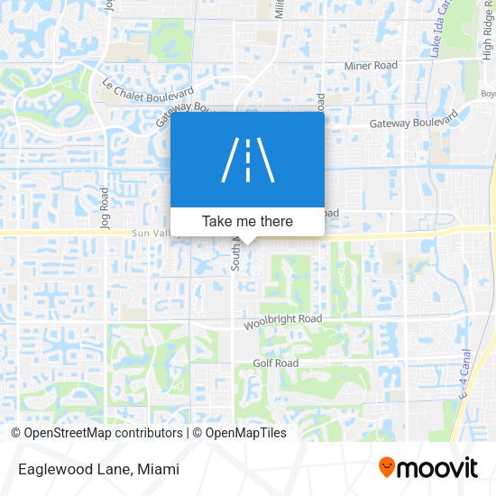 Eaglewood Lane map