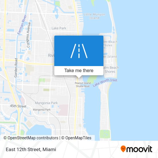 Mapa de East 12th Street
