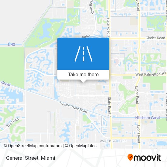 Mapa de General Street